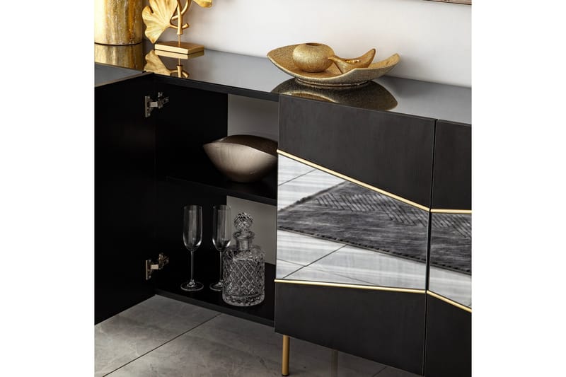 Mami Konsolbord 180 cm - Sort - Opbevaring - Opbevaringsmøbler - Skænke & sideboards