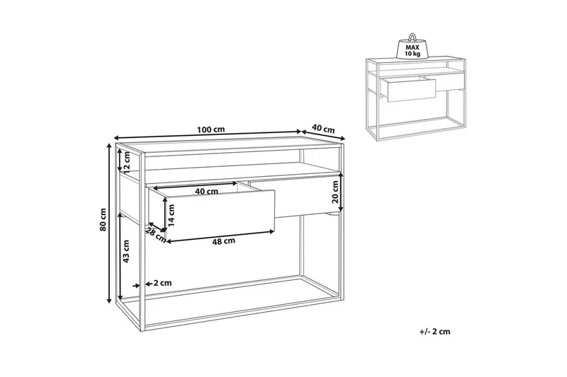 Konsolbord Mauk - Møbler - Borde - Aflastningsbord - Entrébord