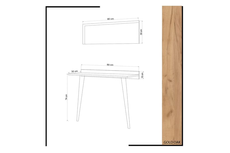 Mod design aflastningsbord - Træ - Entrébord - Konsolbord & sidebord