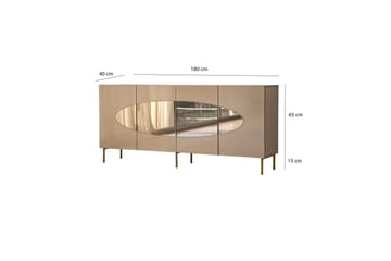 Narain Konsolbord 180 cm - Bronze/Guld - Opbevaring - Opbevaringsmøbler - Skænke & sideboards