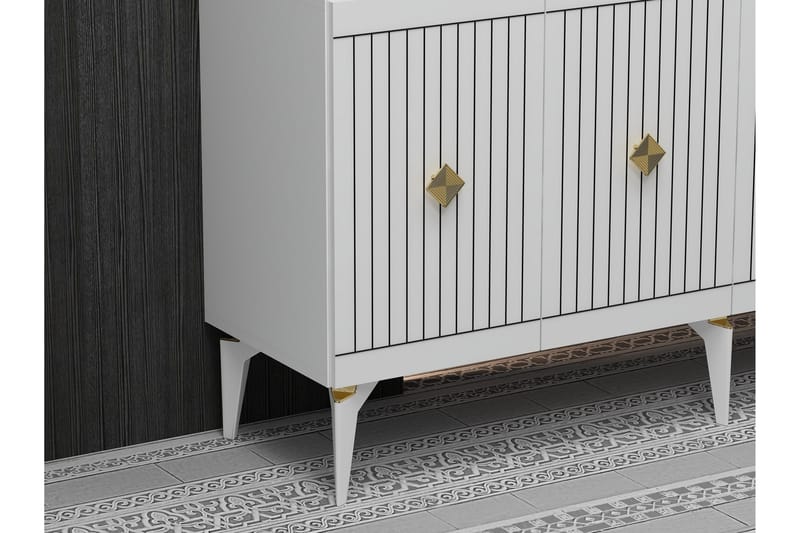 Naruyuki Konsolbord 150 cm - Guld/Hvid - Møbler - Borde - Aflastningsbord - Konsolbord & sidebord