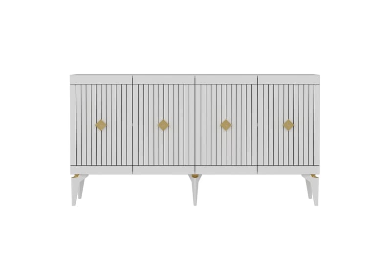 Naruyuki Konsolbord 150 cm - Guld/Hvid - Møbler - Borde - Aflastningsbord - Konsolbord & sidebord