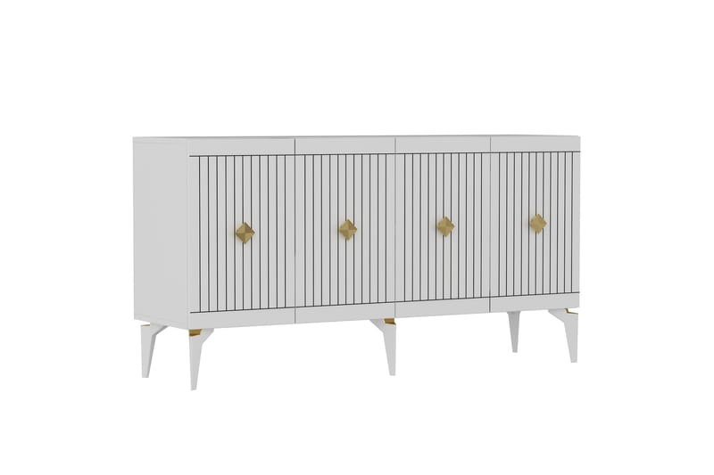 Naruyuki Konsolbord 150 cm - Guld/Hvid - Møbler - Borde - Aflastningsbord - Konsolbord & sidebord