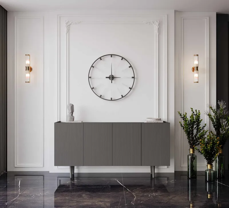 Konsolbord Nordure Capella (140 x 60 x 40 cm) Grå - Grå - Møbler - Borde - Aflastningsbord - Entrébord