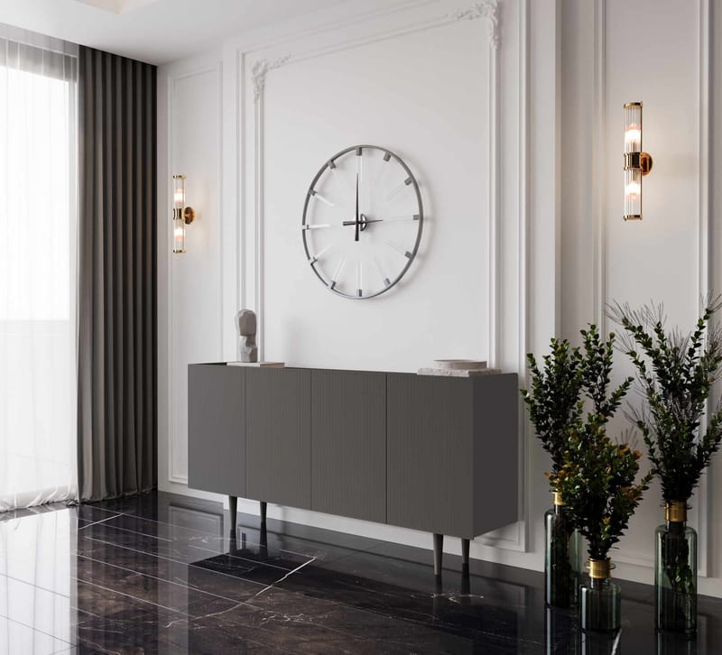 Konsolbord Nordure Capella (160 x 60 x 40 cm) Grå - Grå - Møbler - Borde - Aflastningsbord - Entrébord