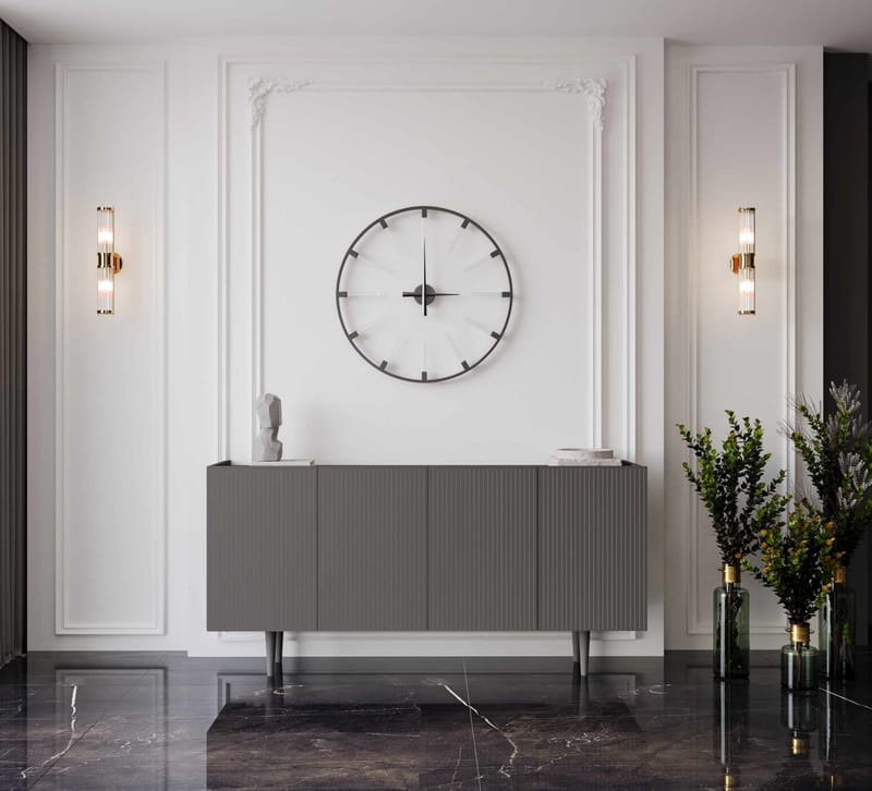 Konsolbord Nordure Capella (160 x 60 x 40 cm) Grå - Grå - Møbler - Borde - Aflastningsbord - Entrébord