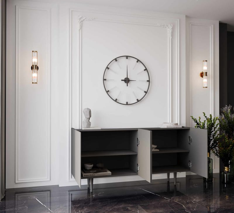 Konsolbord Nordure Capella (160 x 60 x 40 cm) Grå - Grå - Møbler - Borde - Aflastningsbord - Entrébord