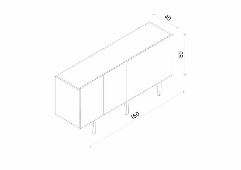 Konsolbord Nordure Capella (160 x 60 x 40 cm) Sandsten - Sandsten - Møbler - Borde - Aflastningsbord - Entrébord