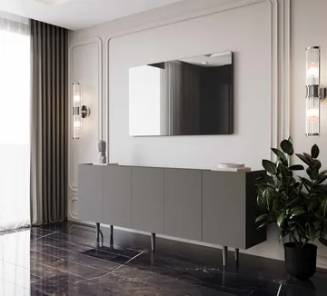 Konsolbord Nordure Capella (180 x 60 x 40 cm) Grå - Grå - Møbler - Borde - Aflastningsbord - Entrébord