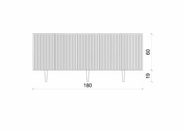 Konsolbord Nordure Capella (180 x 60 x 40 cm) Hvid - Hvid - Møbler - Borde - Aflastningsbord - Entrébord