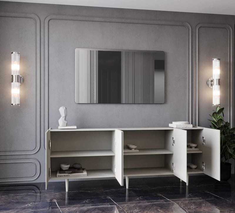 Konsolbord Nordure Capella (180 x 60 x 40 cm) Sandsten - Sandsten - Møbler - Borde - Aflastningsbord - Entrébord