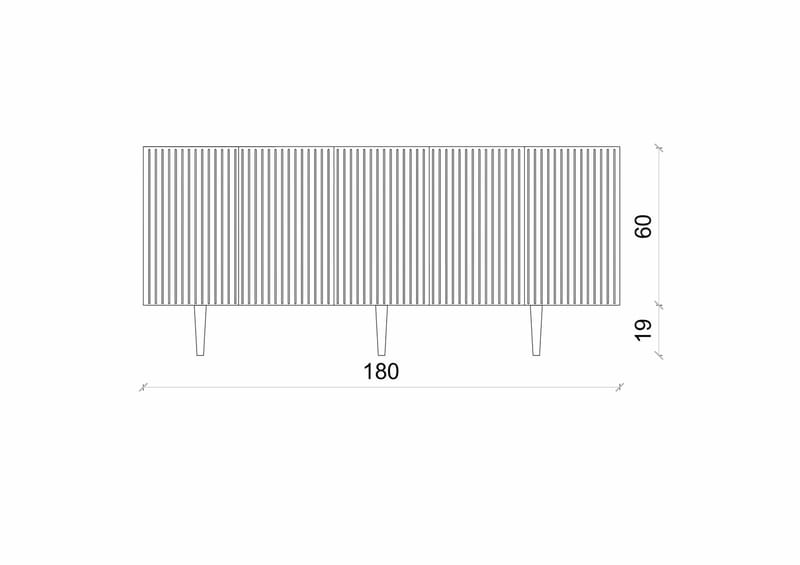 Konsolbord Nordure Capella (180 x 60 x 40 cm) Sandsten - Sandsten - Møbler - Borde - Aflastningsbord - Entrébord