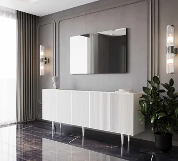 Konsolbord Nordure Capella (200 x 60 x 40 cm) Hvid - Hvid - Møbler - Borde - Aflastningsbord - Entrébord