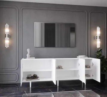 Konsolbord Nordure Capella (200 x 60 x 40 cm) Hvid - Hvid - Møbler - Borde - Aflastningsbord - Entrébord