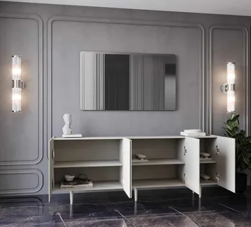 Konsolbord Nordure Capella (200 x 60 x 40 cm) Sandsten - Sandsten - Møbler - Borde - Aflastningsbord - Entrébord
