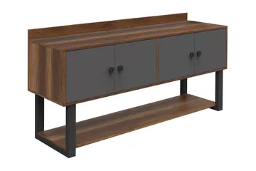 Numandro Reliefbord 180 cm - Teak / antracit - Møbler - Borde - Aflastningsbord - Konsolbord & sidebord