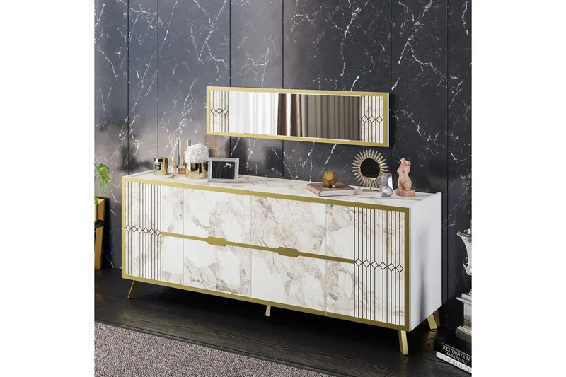 Ocotla Konsolbord 180 cm, Hvid