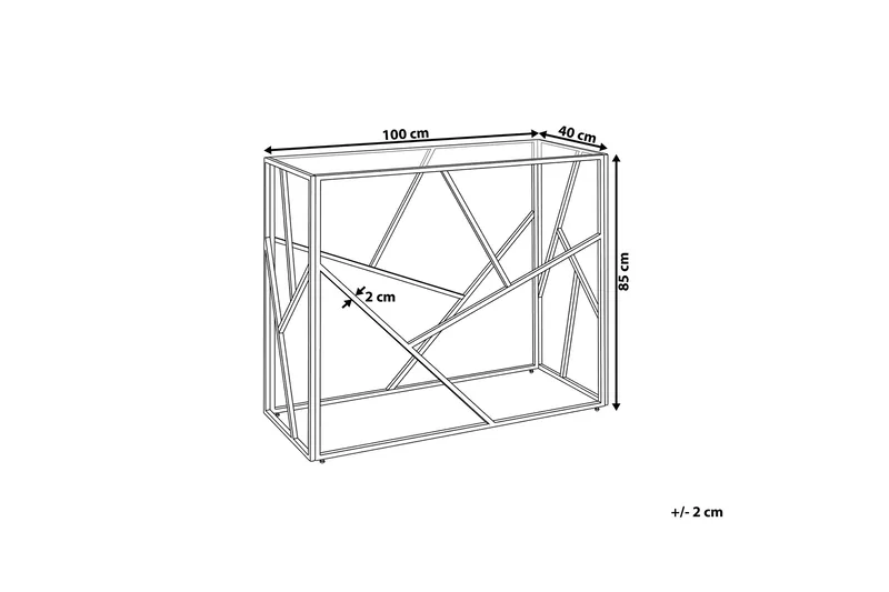 Orland konsolbord 40 cm - Sølv - Møbler - Borde - Aflastningsbord - Konsolbord & sidebord