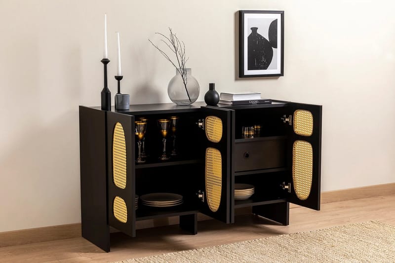 Paro Konsolbord 120 cm - Sort - Opbevaring - Opbevaringsmøbler - Skænke & sideboards