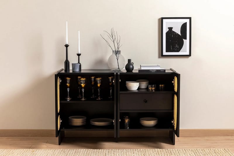 Paro Konsolbord 120 cm - Sort - Opbevaring - Opbevaringsmøbler - Skænke & sideboards