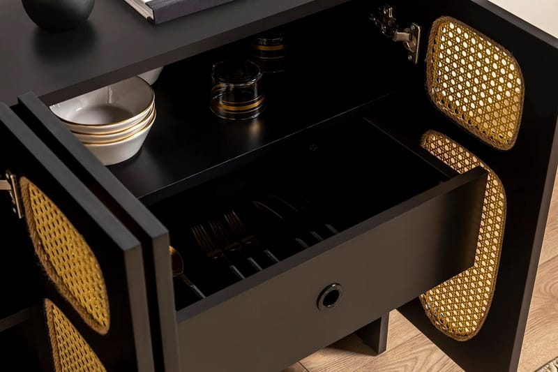 Paro Konsolbord 120 cm - Sort - Opbevaring - Opbevaringsmøbler - Skænke & sideboards