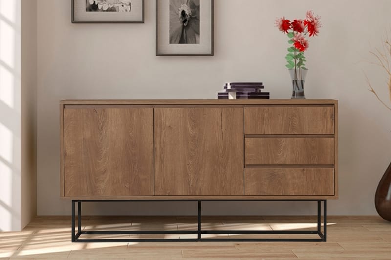 Pribeta Konsolbord 140 cm - Mørkebrun / sort - Møbler - Borde - Aflastningsbord - Konsolbord & sidebord