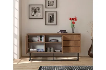 Pribeta Konsolbord 140 cm - Mørkebrun / sort - Møbler - Borde - Aflastningsbord - Konsolbord & sidebord