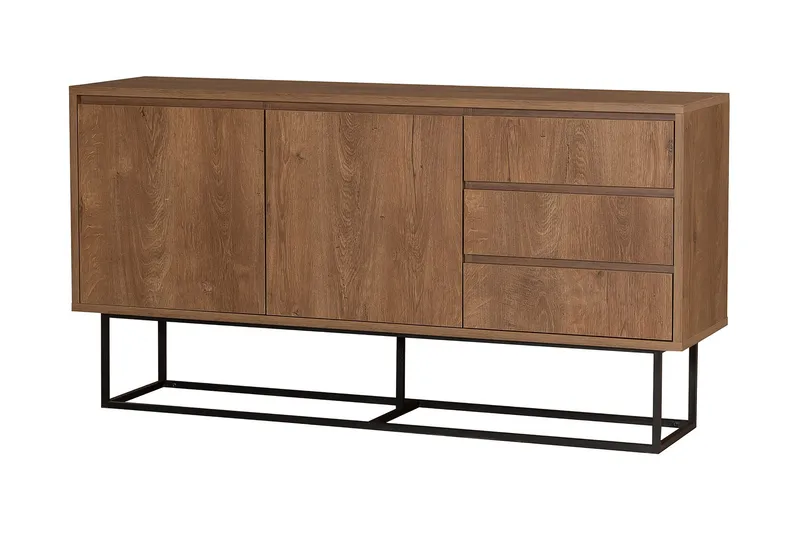 Pribeta Konsolbord 140 cm, Mørkebrun / sort