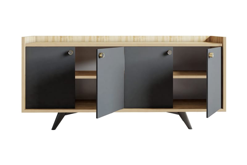 Qeleddun Konsolbord 150 cm - Natur/Antracit - Møbler - Borde - Aflastningsbord - Konsolbord & sidebord