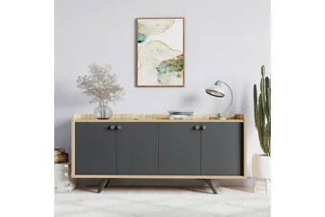 Qeleddun Konsolbord 150 cm - Natur/Antracit - Møbler - Borde - Aflastningsbord - Konsolbord & sidebord