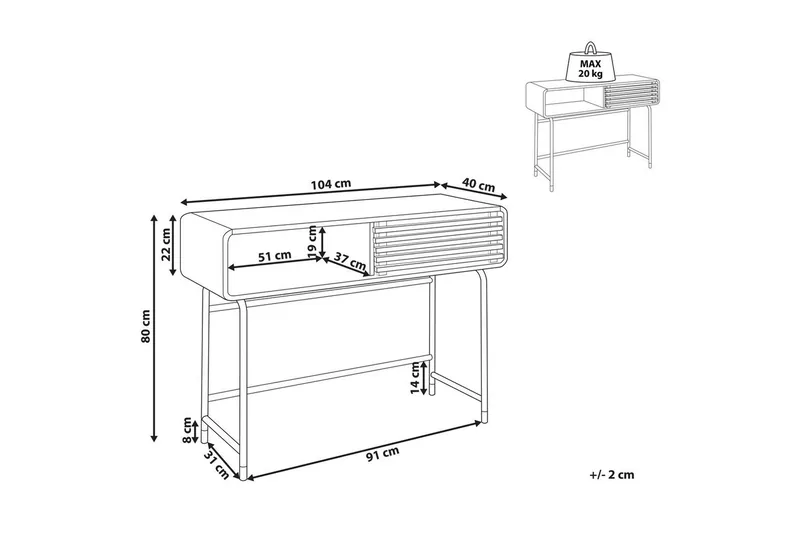 Konsolbord Rifle - Møbler - Borde - Aflastningsbord - Entrébord