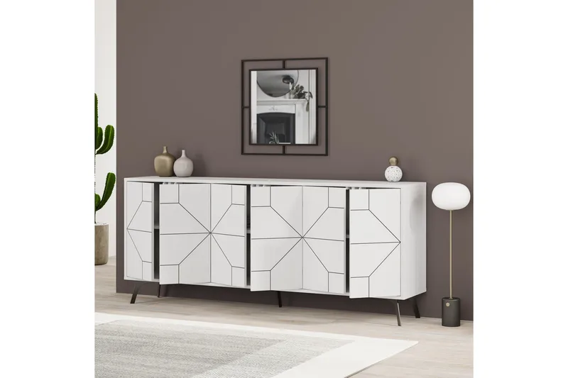 Rinorea Konsolbord 184x77,4 cm - Hvid - Møbler - Borde - Aflastningsbord - Konsolbord & sidebord