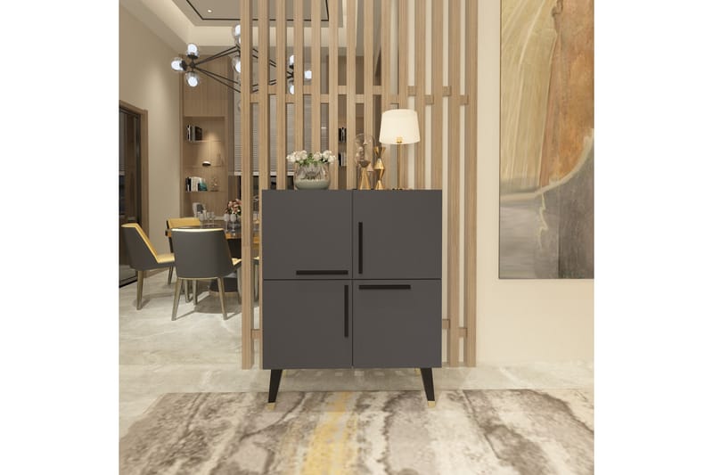 Rinorea Konsolbord 70x90 cm - Antracit - Møbler - Borde - Aflastningsbord - Konsolbord & sidebord