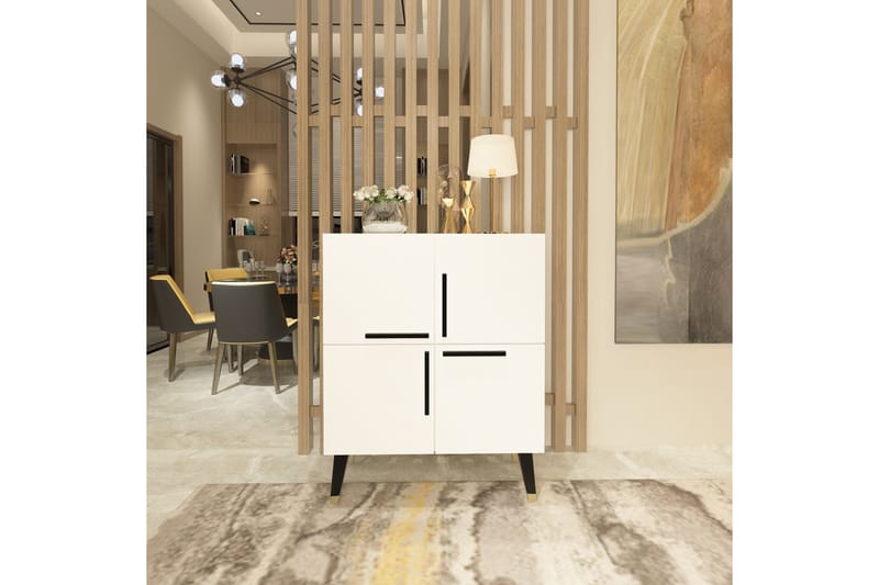 Rinorea Konsolbord 70x90 cm - Hvid - Møbler - Borde - Aflastningsbord - Konsolbord & sidebord