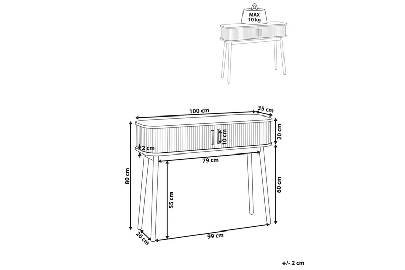 Konsolbord Selah - Møbler - Borde - Aflastningsbord - Entrébord