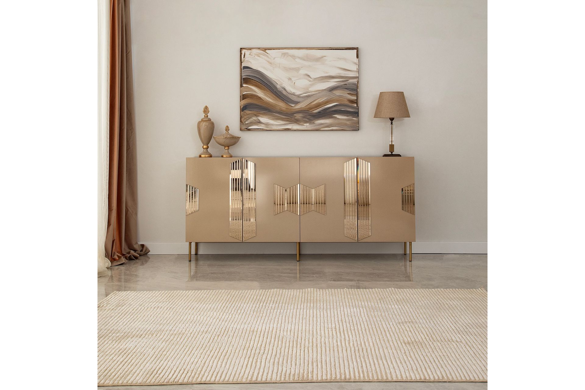 Seyring Konsolbord 180 cm - Bronze - Møbler - Borde - Aflastningsbord - Konsolbord & sidebord