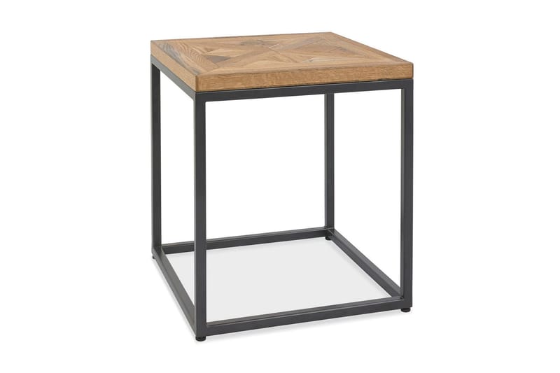 Sidebord INDUS 45x45xH50cm grå metalramme - Møbler - Borde - Aflastningsbord - Bakkebord & små borde