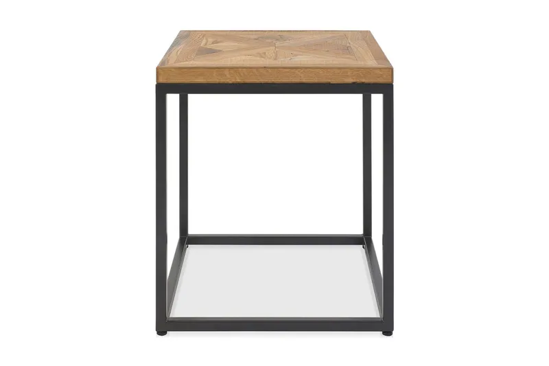 Sidebord INDUS 45x45xH50cm grå metalramme, undefined