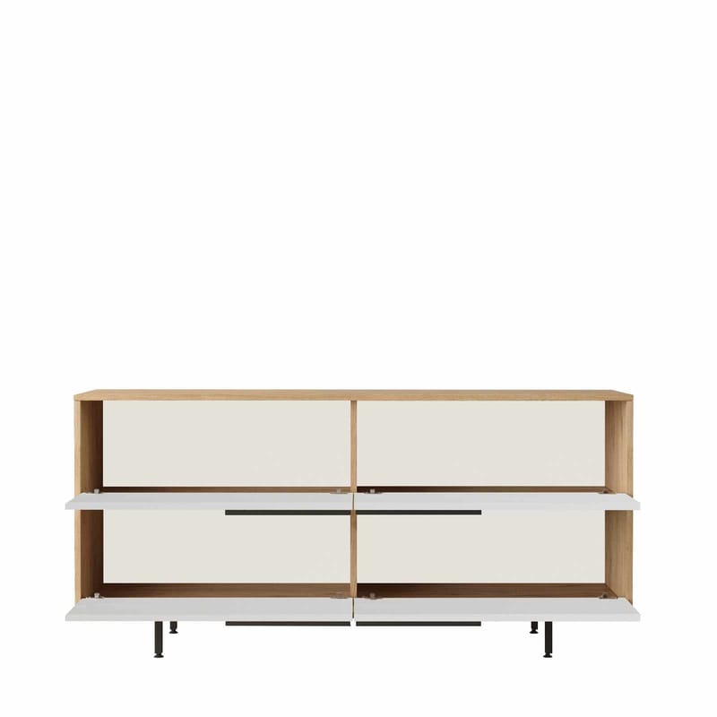 Konsolbord Skye Decor Dara (160 x 74,3 x 44,5 cm) Natur Hvid - Natur og hvid - Møbler - Borde - Aflastningsbord - Entrébord