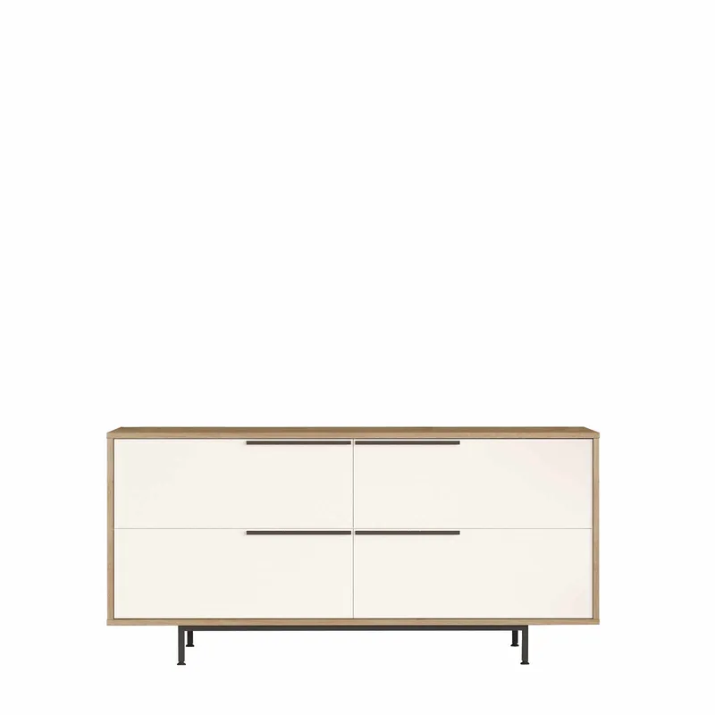Konsolbord Skye Decor Dara (160 x 74,3 x 44,5 cm) Natur Hvid, Natur og hvid