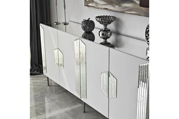 Stedum Konsolbord 180 cm - Hvid/Sølv - Opbevaring - Opbevaringsmøbler - Skænke & sideboards