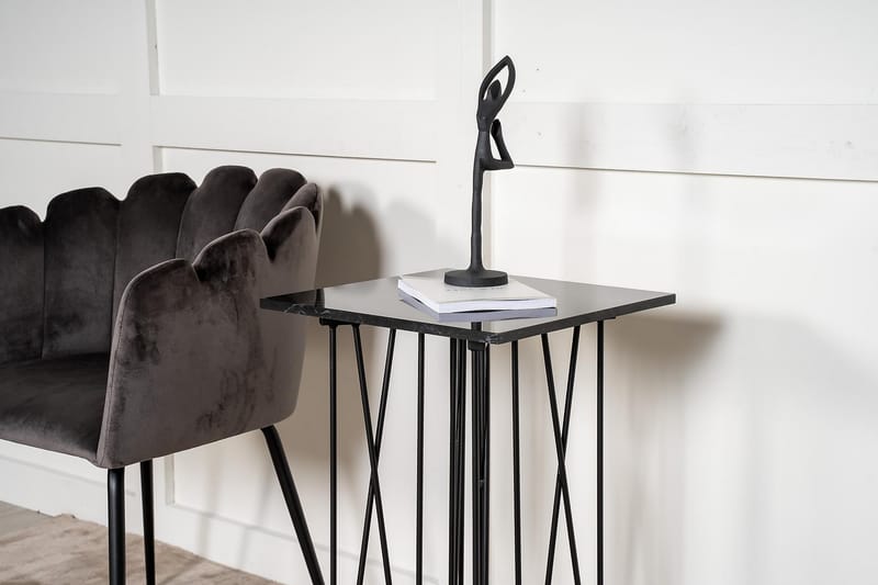 Stone Aflastningsbord 40 cm - Sort - Møbler - Borde - Aflastningsbord - Konsolbord & sidebord