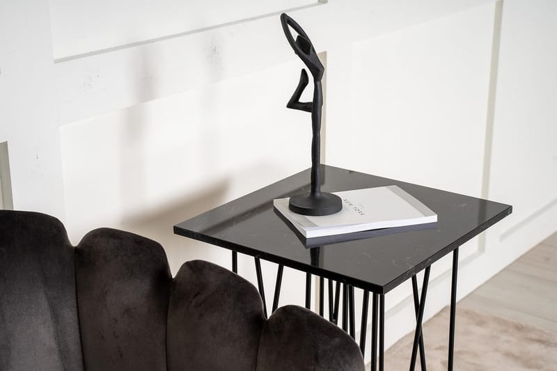 Stone Aflastningsbord 40 cm - Sort - Møbler - Borde - Aflastningsbord - Konsolbord & sidebord