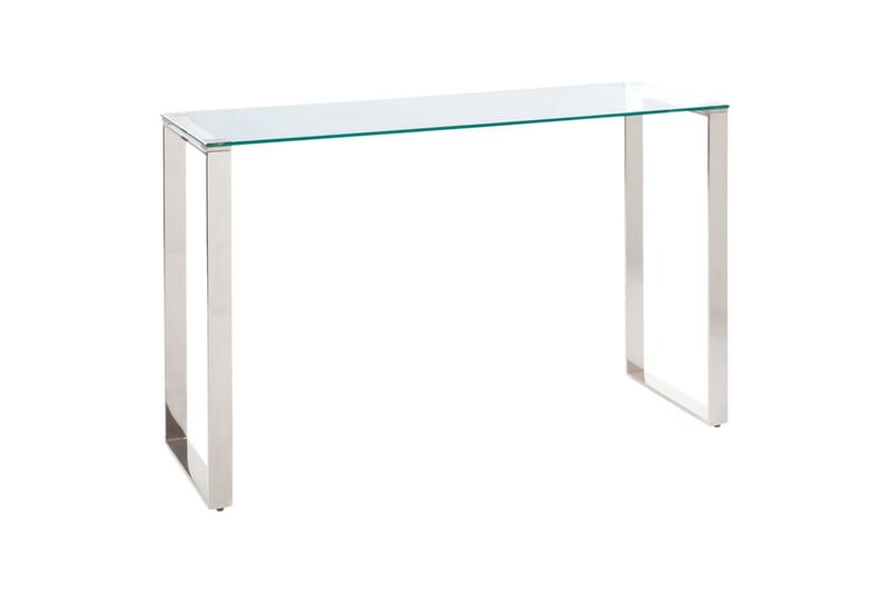 Konsolbord Tilon Sølv, Transparent - Sølv, Transparent - Møbler - Borde - Aflastningsbord - Entrébord