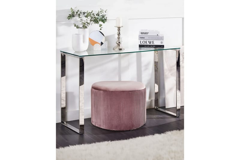 Konsolbord Tilon Sølv, Transparent - Sølv, Transparent - Møbler - Borde - Aflastningsbord - Entrébord