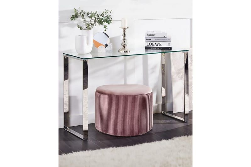 Konsolbord Tilon Sølv, Transparent - Sølv, Transparent - Møbler - Borde - Aflastningsbord - Entrébord