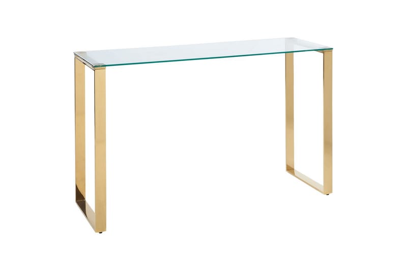 Konsolbord Tilon Transparent, guld - Transparent, guld - Møbler - Borde - Aflastningsbord - Entrébord