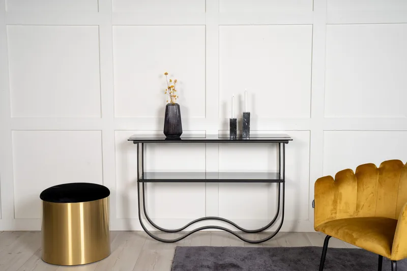 Wavy Aflastningsbord 117 cm - Svart - Møbler - Borde - Aflastningsbord - Konsolbord & sidebord