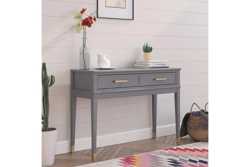 Westerleigh Konsolbord 105 cm Grå - CosmoLiving - Møbler - Borde - Aflastningsbord - Konsolbord & sidebord