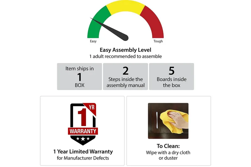 Westerleigh Konsolbord 105 cm Grå - CosmoLiving - Møbler - Borde - Aflastningsbord - Konsolbord & sidebord
